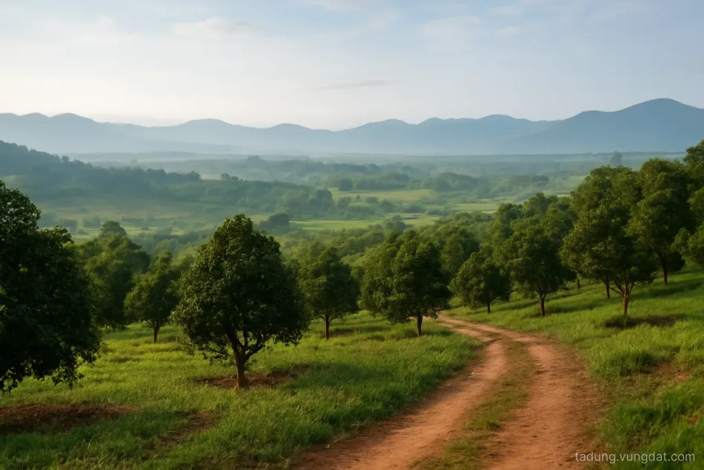Đất farmstay 12.000m² nhìn thung lũng Tà Đùng - mặt tiền 47,5m - đường bê tông